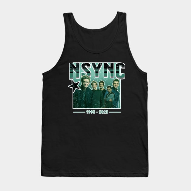 Nsync Green Vintage 90s Tank Top by top snail